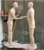 The final sculpture before patination